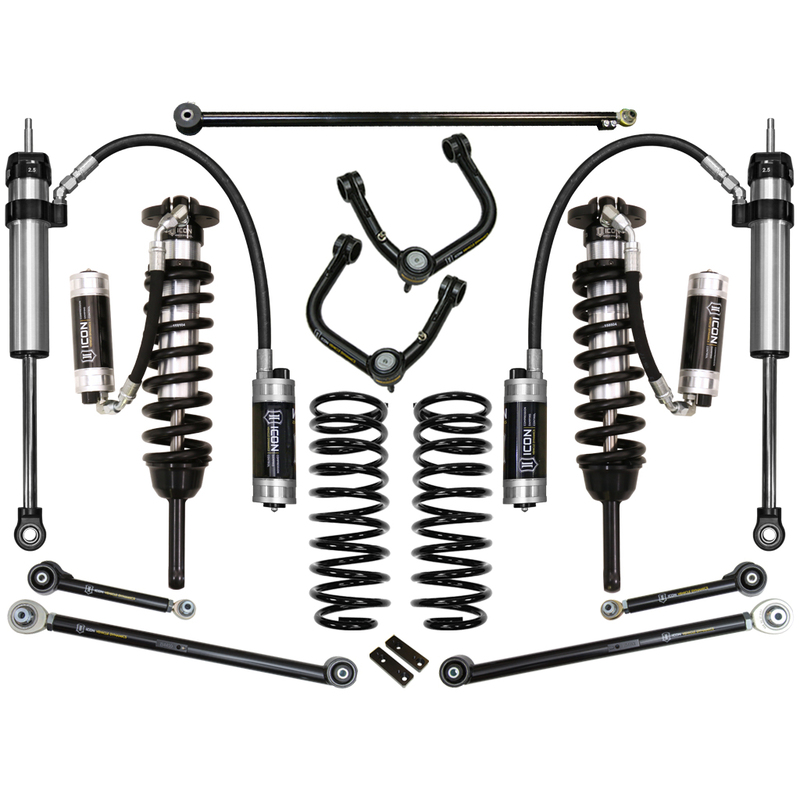 ICON 2010-2023 Toyota 4Runner/2010-2014 Toyota FJ Cruiser, 0-3.5" Lift Stage 7 Suspension System, Tubular UCA
